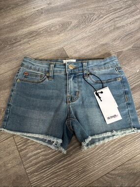 Hudson Kids  Light Wash Denim Frayed Hem Shorts size 10